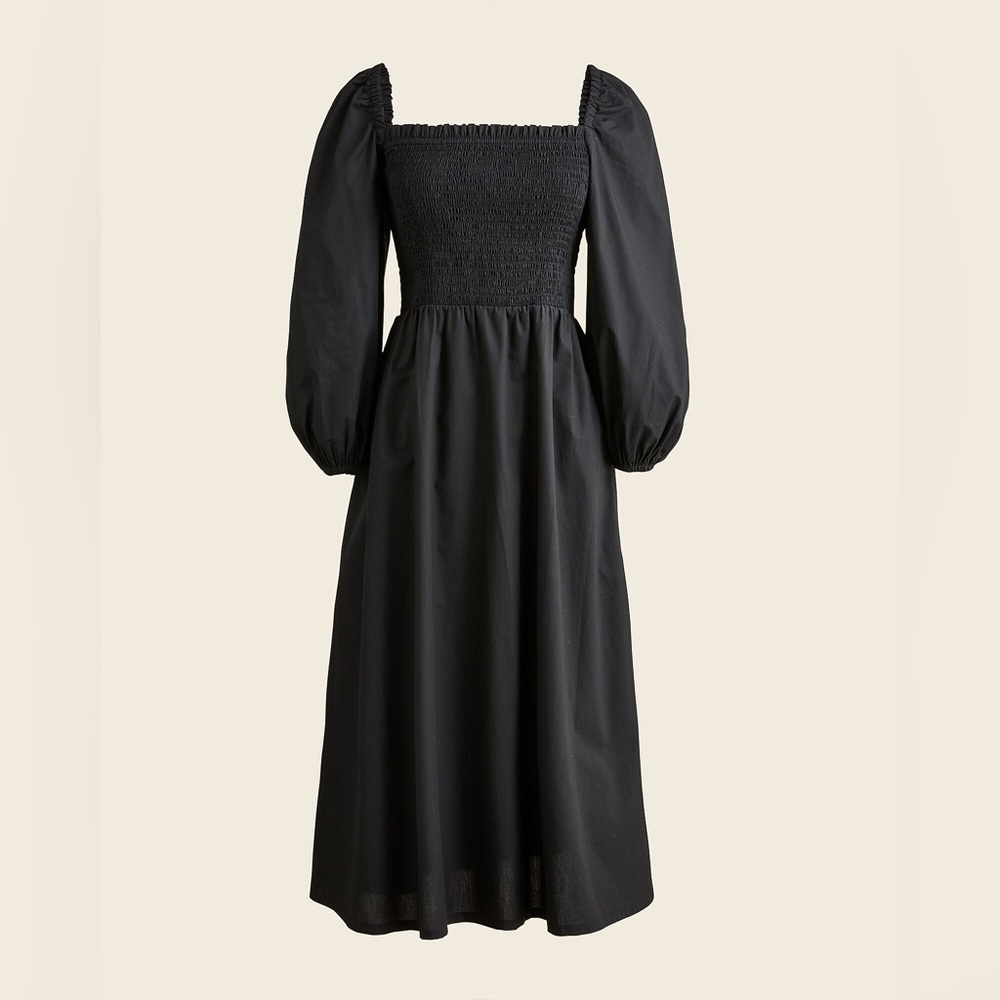JCrew NWT black midi dress- XL